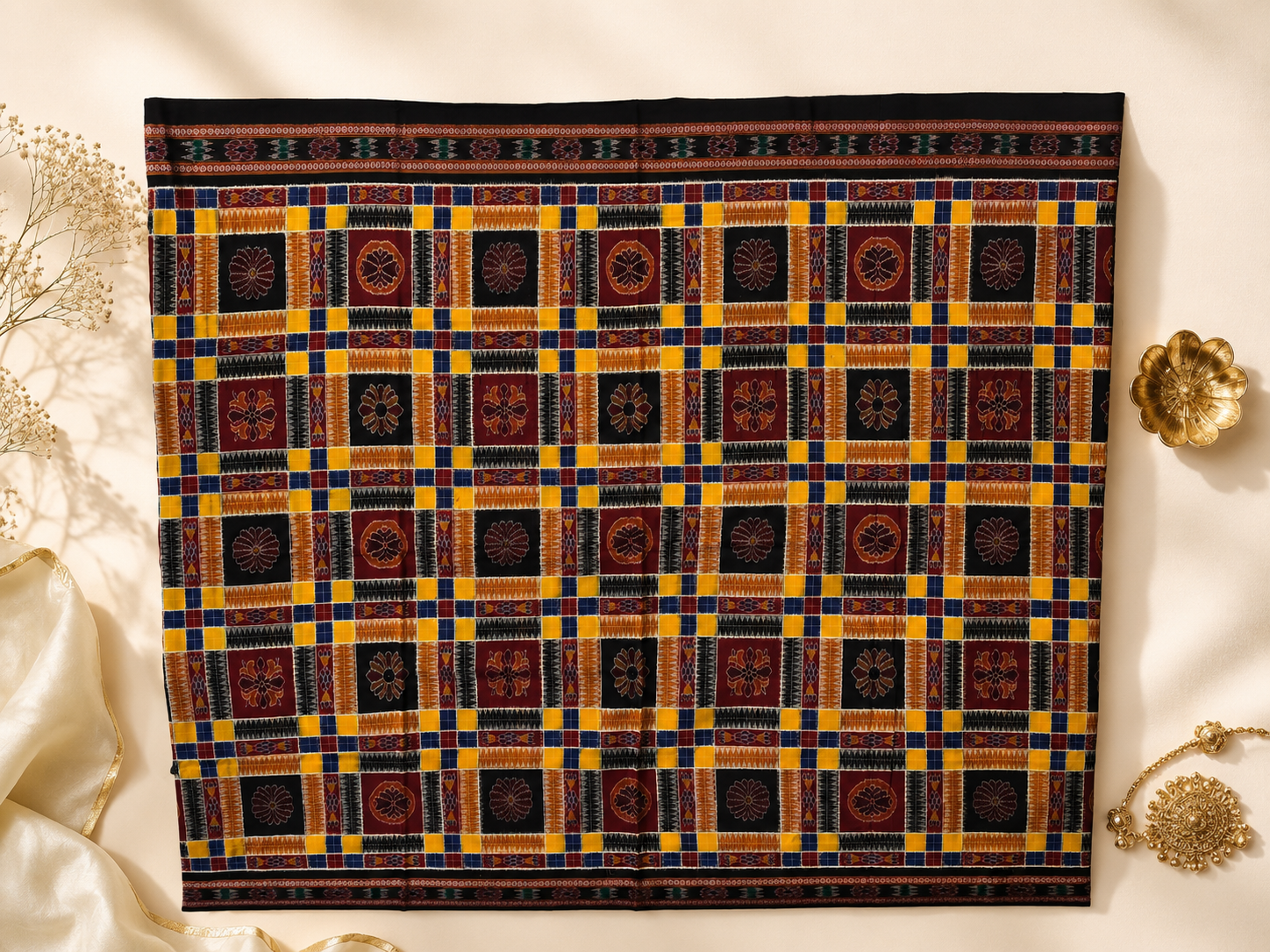 Classic Utkal Laxmi Sambalpuri Ikat Saree by Bandha Stories