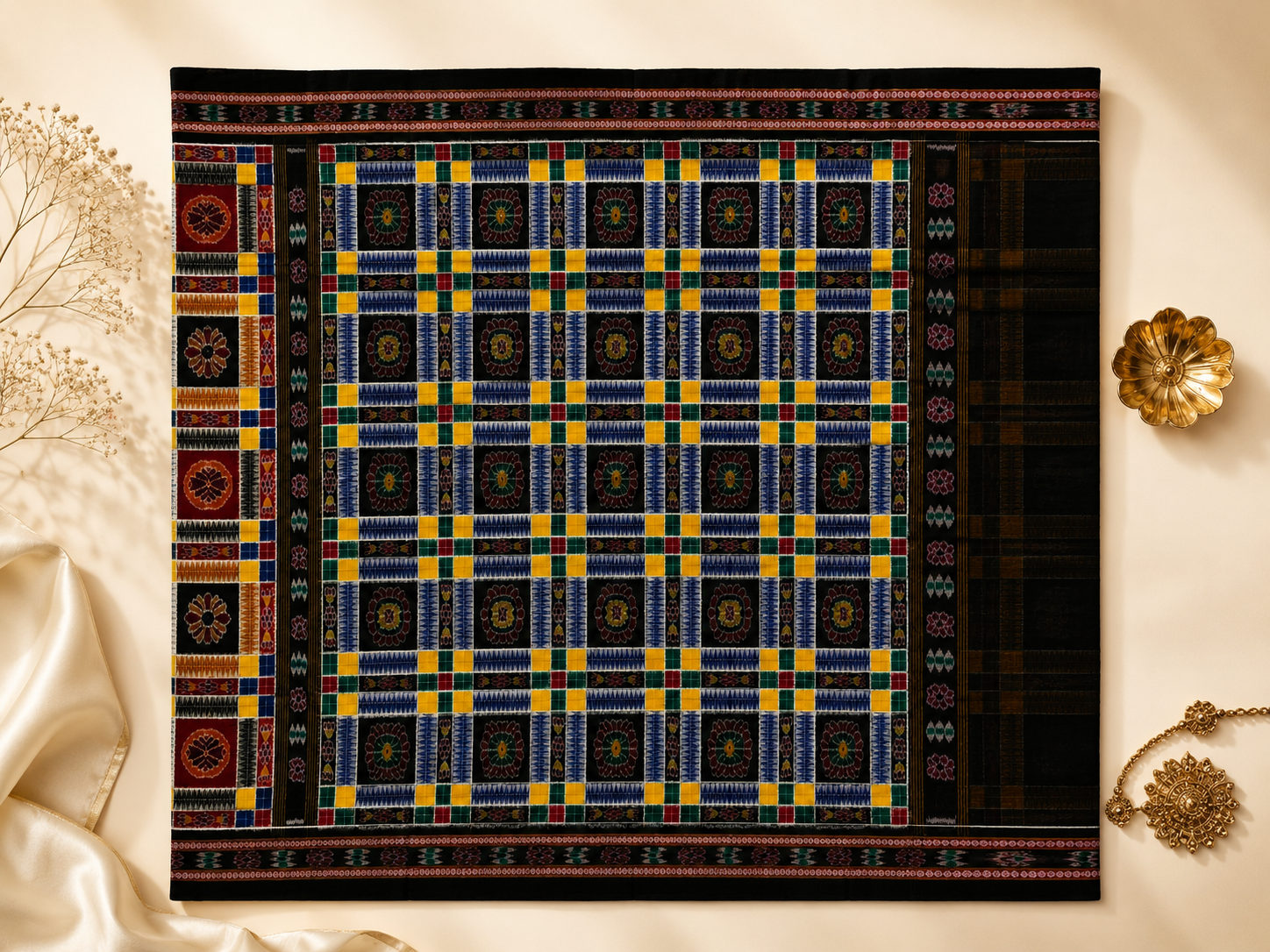 Classic Utkal Laxmi Sambalpuri Ikat Saree by Bandha Stories